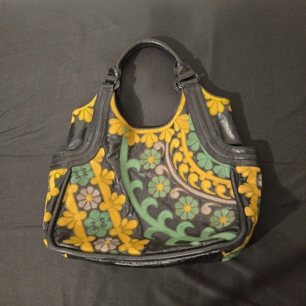 Lockheart Y2K Floral Handbag Yellow Green Purse Vintage Designer Boho Bag